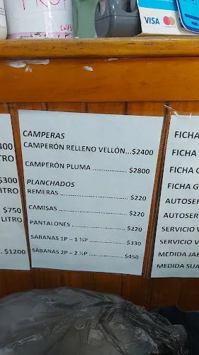 Cartelería de servicios de Lavaya